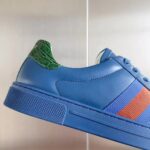 Gucci Unisex Ace GG Crystal Canvas Sneaker Blue Green Red Web Rubber Low Heel - Image 10