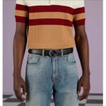 Gucci Unisex Blondie Belt Black Leather Round Interlocking G Buckle Palladium-Toned Hardware 4 CM Width - Image 12