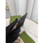 Gucci Unisex Card Case Cut-Out Interlocking G Beige Ebony GG Supreme Canvas - Image 7