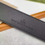 Gucci Unisex GG Blondie Belt Round Interlocking G Buckle Black GG Supreme Canvas - Image 10