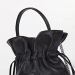 Gucci Women GG Blondie Mini Bucket Bag Black Leather Round Interlocking G – Image 9
