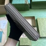 Gucci Unisex GG Blondie Zip Around Wallet Brown Leather Round Interlocking G Zip Closure - Image 4