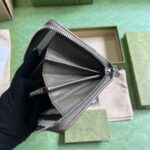 Gucci Unisex GG Blondie Zip Around Wallet Brown Leather Round Interlocking G Zip Closure - Image 5