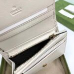 Gucci Unisex GG Diana Medium Wallet Double G White Leather Bamboo Closure - Image 8