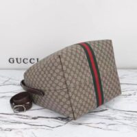 Gucci Unisex GG Jackie 1961 Medium Shoulder Bag Beige Ebony GG Supreme (11)