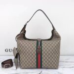 Gucci Unisex GG Jackie 1961 Medium Shoulder Bag Beige Ebony GG Supreme - immagine 3