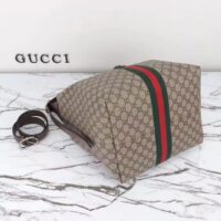 Gucci Unisex GG Jackie 1961 Small Shoulder Bag Beige Ebony GG Supreme (10)