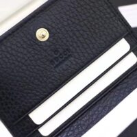 Gucci Unisex GG Leather Card Case Wallet Double G Snap Closure (10)