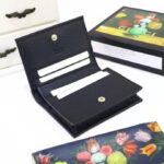 Gucci Unisex GG Leather Card Case Wallet Double G Snap Closure - immagine 5