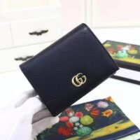 Gucci Unisex GG Leather Card Case Wallet Double G Snap Closure (10)