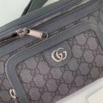 Gucci Unisex GG Ophidia Belt Bag Grey Black GG Supreme Canvas Leather Double G - Bild 7