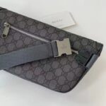 Gucci Unisex GG Ophidia Belt Bag Grey Black GG Supreme Canvas Leather Double G - Bild 8