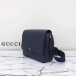 Gucci Unisex GG Ophidia Medium Messenger Bag Blue Black Supreme Tender Canvas Double G - immagine 4