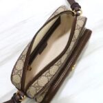 Gucci Unisex GG Ophidia Small Messenger Bag Beige Ebony GG Supreme Canvas - Bild 10