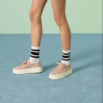 Gucci Unisex GG Sneaker Pink Original GG Canvas Rubber Sole Interlocking G Flat - Image 11