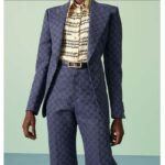 Gucci Unisex GG Thin Belt Crystal Double G Buckle Black Leather 2 CM Width - Imagen 12