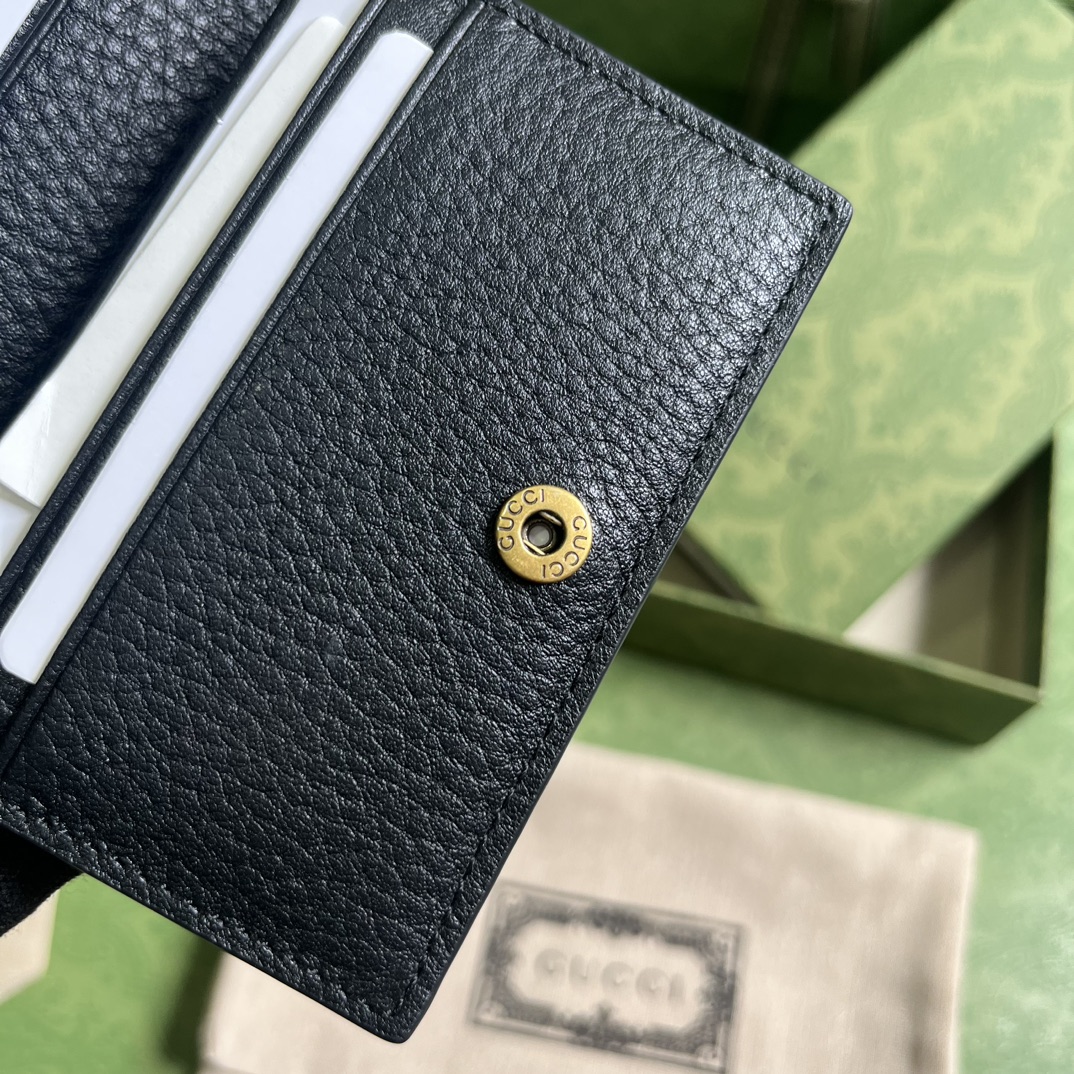 Gucci Unisex GG Wallet Interlocking G Python Bow Black Leather (9)