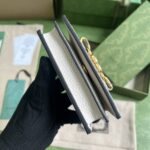 Gucci Unisex GG Wallet Interlocking G Python Bow Light Pink Leather Moiré Lining - Image 5