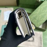 Gucci Unisex GG Wallet Interlocking G Python Bow Light Pink Leather Moiré Lining - Image 6