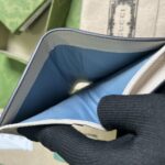 Gucci Unisex GG Wallet Interlocking G Python Bow Light Pink Leather Moiré Lining - Image 9