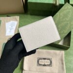 Gucci Unisex GG Wallet Interlocking G Python Bow Light Pink Leather Moiré Lining - Image 4