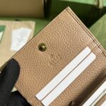 Gucci Unisex GG Wallet Interlocking G Python Bow Rose Beige Leather Moiré Lining - immagine 9