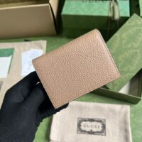 Gucci Unisex GG Wallet Interlocking G Python Bow Rose Beige Leather Moiré Lining (1)