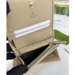 Gucci Unisex Horsebit 1955 Card Case Wallet Beige White GG Supreme Canvas - Image 7