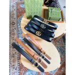 Gucci Unisex Marmont Belt Maxi GG Canvas Black Double G Buckle 3.8 CM Width - Image 11