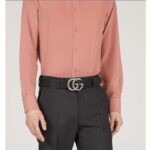 Gucci Unisex Marmont Belt Maxi GG Canvas Black Double G Buckle 3.8 CM Width - Image 12