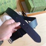 Gucci Unisex Marmont Belt Maxi GG Canvas Black Double G Buckle 3.8 CM Width - Image 6