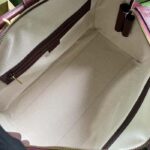 Gucci Unisex Mini GG Canvas Small Duffle Bag Burgundy Quilted Beige Ebony Supreme Canvas - immagine 10