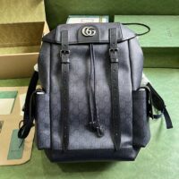 Gucci Unisex Ophidia GG Medium Backpack Blue Black GG Supreme Canvas Double G (2)