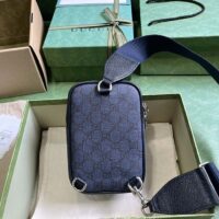 Gucci Unisex Ophidia GG Mini Bag Blue Dark Blue GG Supreme Canvas Double G (1)