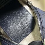 Gucci Unisex Ophidia GG Mini Bag Blue Dark Blue GG Supreme Canvas Double G – Image 10