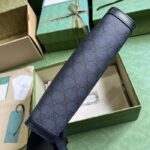 Gucci Unisex Ophidia GG Pouch Blue Dark Blue GG Supreme Canvas Double G – Image 4