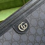 Gucci Unisex Ophidia GG Pouch Blue Dark Blue GG Supreme Canvas Double G – Image 7