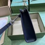 Gucci Unisex Ophidia GG Pouch Blue Dark Blue GG Supreme Canvas Double G – Image 5