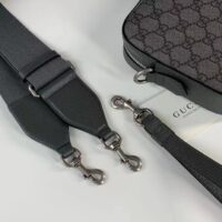 Gucci Unisex Ophidia GG Shoulder Bag Grey Black GG Supreme Canvas Double G (6)