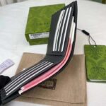 Gucci Unisex Wallet Cut-Out Interlocking G Black Grey GG Supreme Canvas - Bild 9