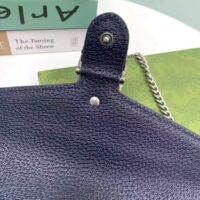 Gucci Women Dionysus GG Mini Chain Wallet Beige Blue GG Supreme Canvas Leather (6)
