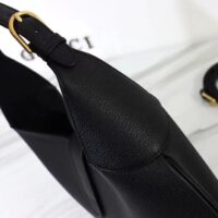Gucci Women GG Aphrodite Large Shoulder Bag Black Soft Leather (10)