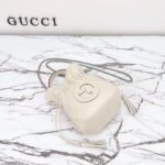Gucci Women GG Blondie Mini Bucket Bag White Leather Round Interlocking G – Image 6