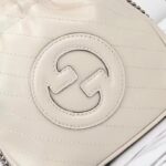 Gucci Women GG Blondie Mini Bucket Bag White Leather Round Interlocking G – Image 7