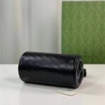 Gucci Women GG Blondie Mini Shoulder Bag Round Interlocking G Black Leather – Image 7