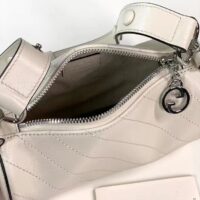 Gucci Women GG Blondie Mini Shoulder Bag Round Interlocking G White Leather (1)