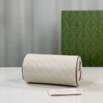 Gucci Women GG Blondie Mini Shoulder Bag Round Interlocking G White Leather – Bild 6