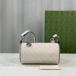 Gucci Women GG Blondie Mini Shoulder Bag Round Interlocking G White Leather – Bild 4
