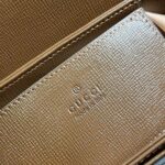Gucci Women GG Horsebit 1955 Mini Round Shoulder Bag Brown Leather Cotton Linen Lining – Image 10