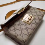 Gucci Women GG Padlock Mini Bag Beige Ebony GG Supreme Canvas Lock Closure – Bild 8